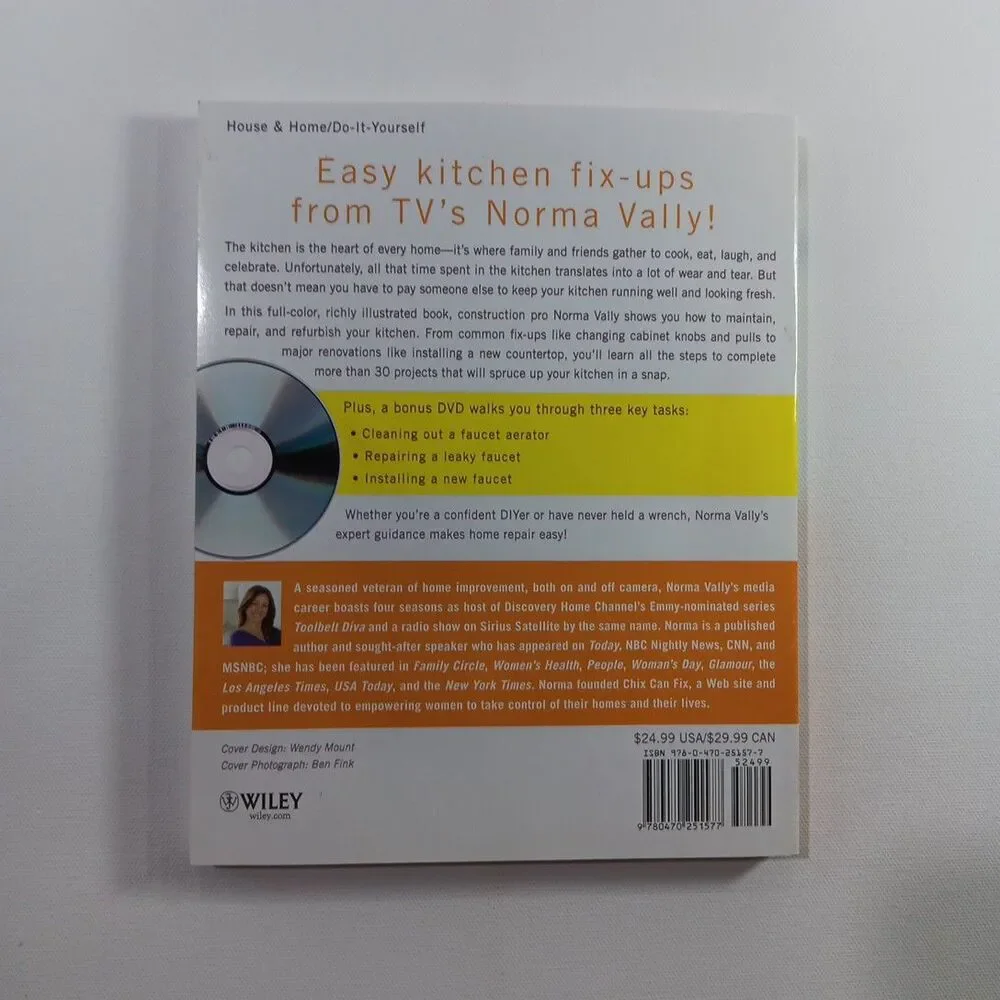 Norma Vally's Kitchen Fix-ups Paperback Book With CD - Picture 6 of 10